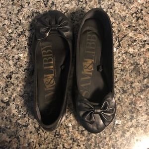Sam & Libby (target) leather bow flats